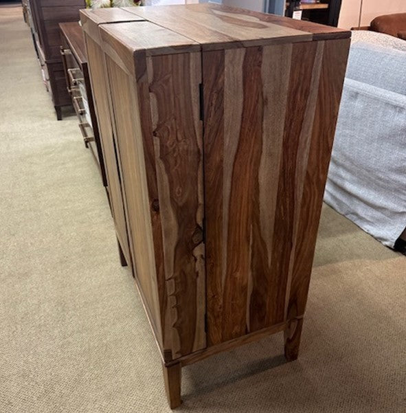 Floor Model Dressonni Brown Bar Cabinet