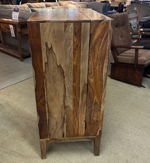 Floor Model Dressonni Brown Bar Cabinet