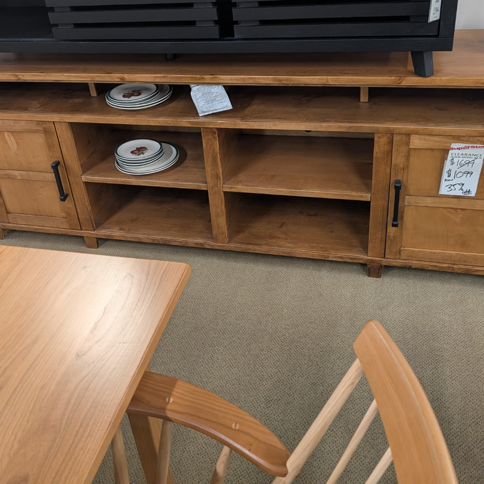 Deer Valley 86” TV Console in Medium Finish by Legends Home