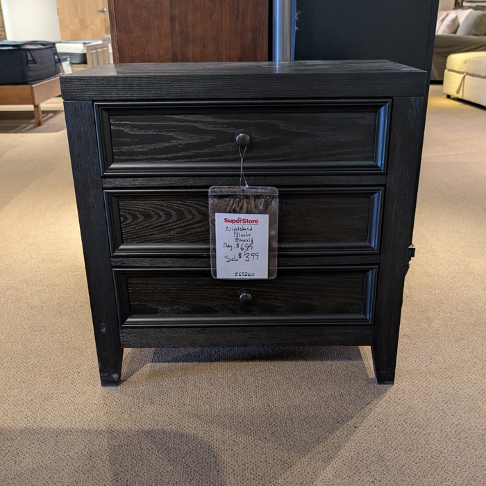 Clearance Black Nightstand by Emerald Home