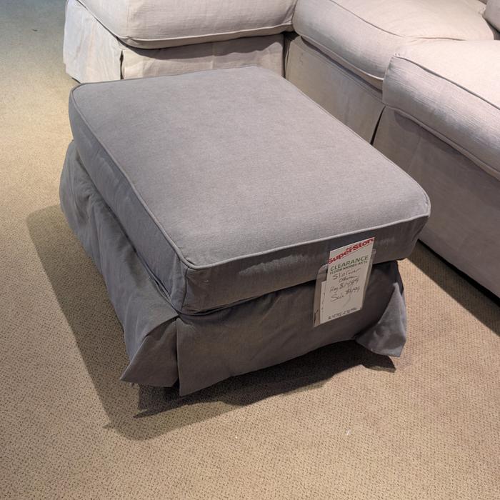 Clearance Horizon Slipcovered Ottoman by GPS Furniture