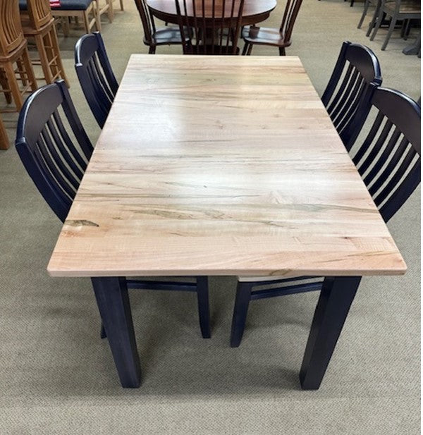 Floor Model Table and Four Chairs by Mavin Furniture