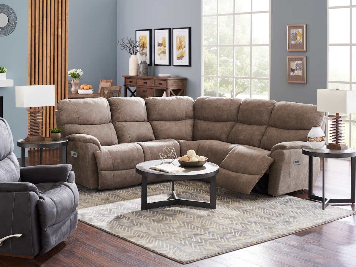 Trouper Reclining Sectional — Antique — D212432 lifestyle view
