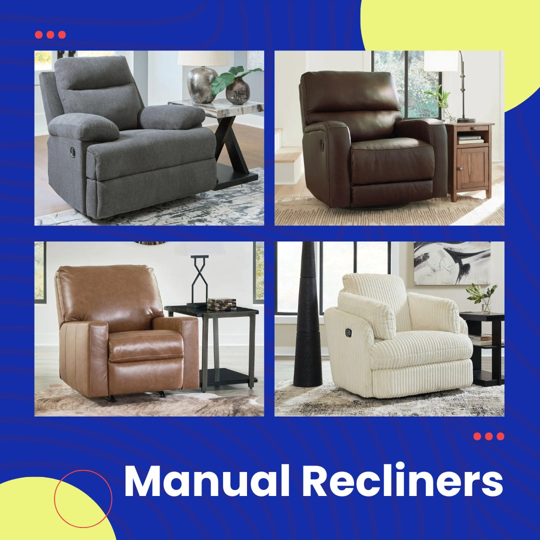 Lean Back & Unwind with Manual Recliners — Vermont SuperStore
