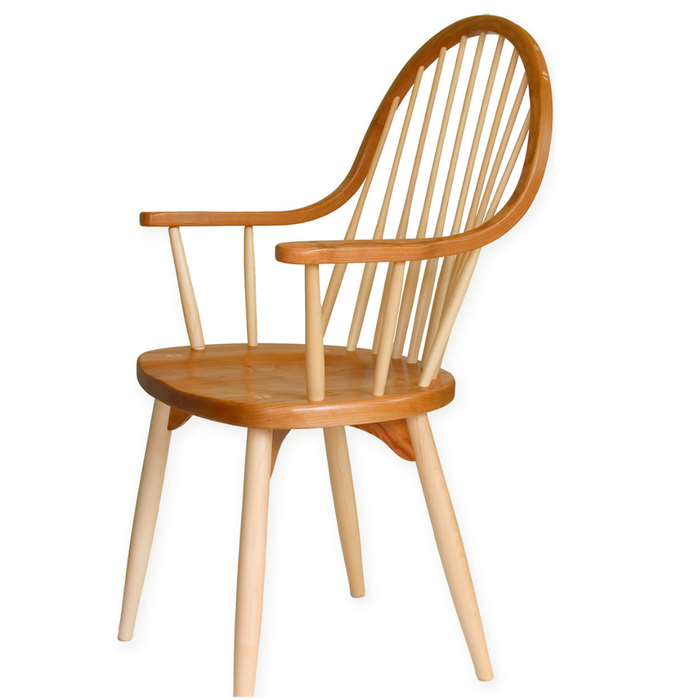 Temple Continuous Arm Chair Cherry and Maple