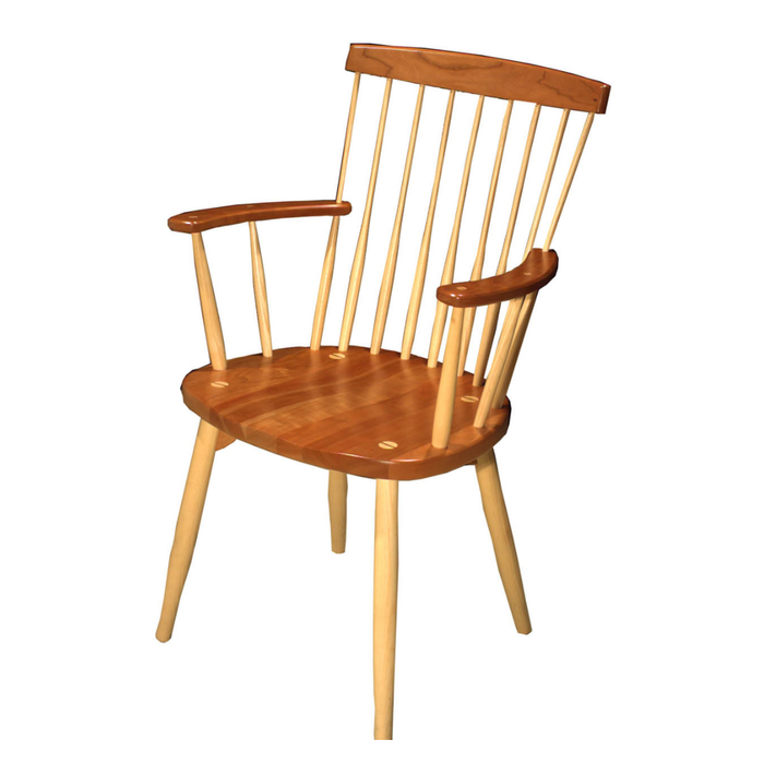 Temple Arm Chair Cherry and Ash