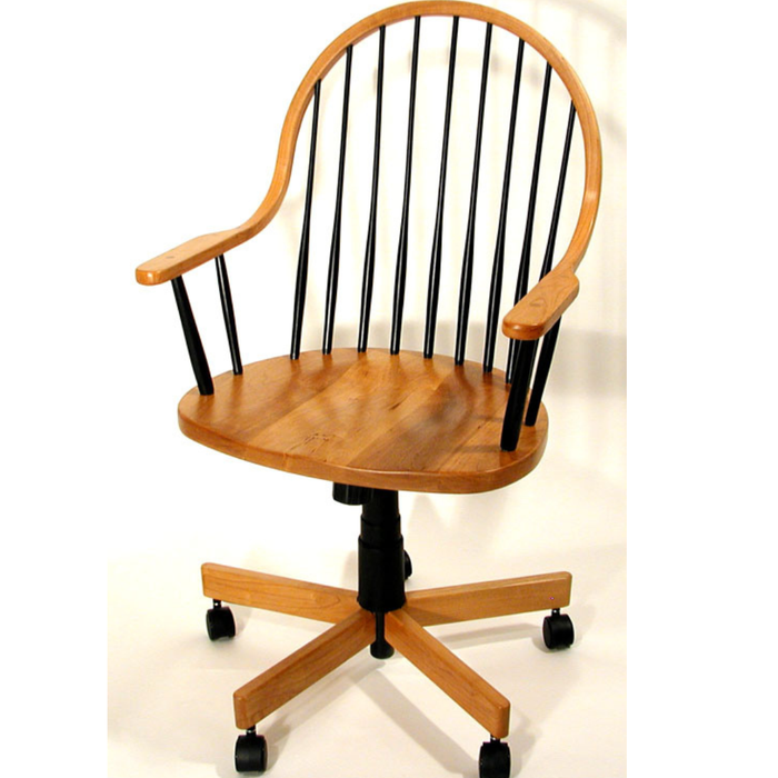 Royal Continuous Arm Office Chair Cherry and Maple Black