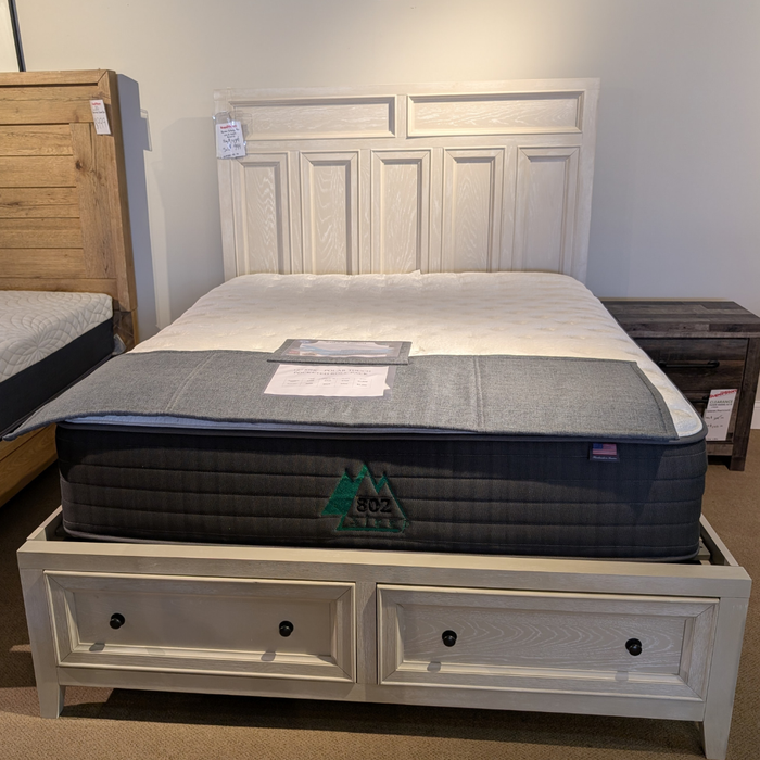 Clearance Whitewashed Storage Bed by Emerald Home