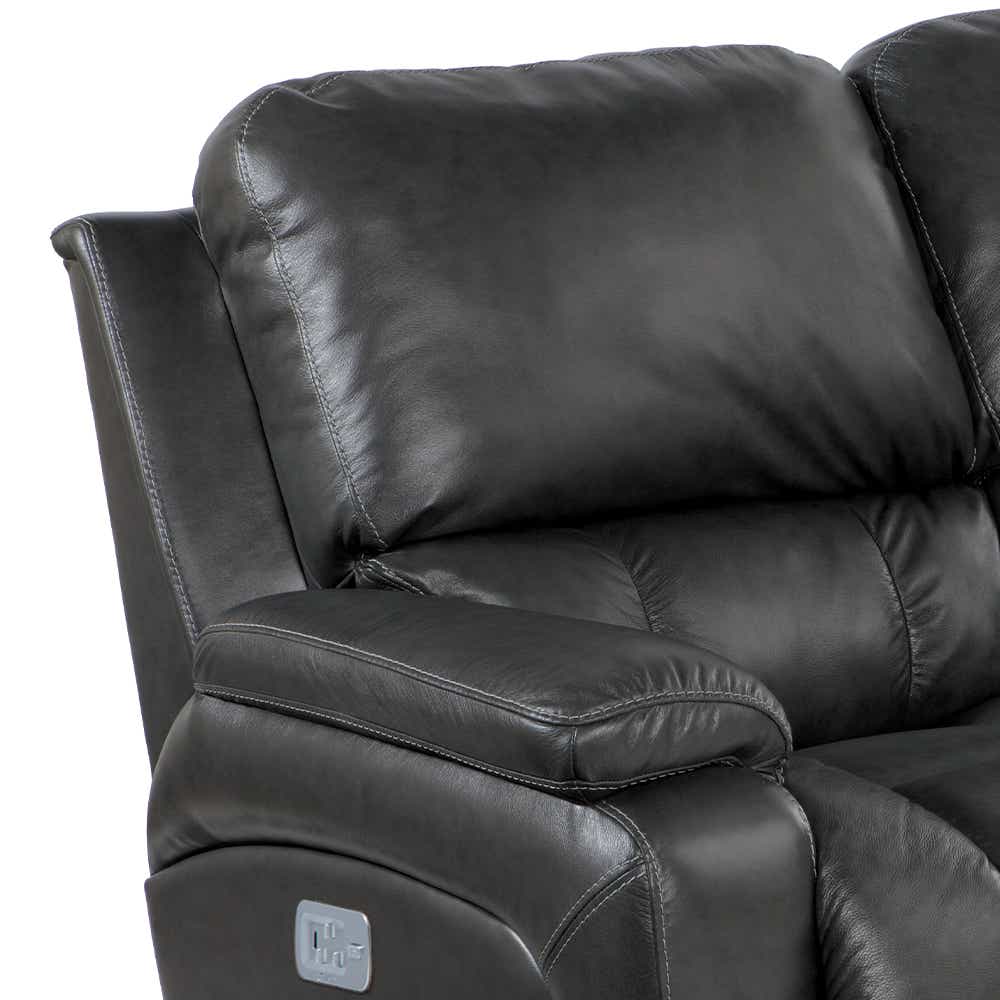 La-Z-Boy Greyson X44530 power reclining sofa with headrest and lumbar, manufacturer view 9