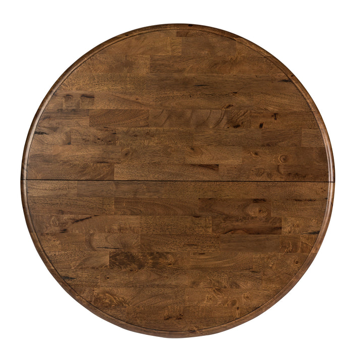 Carolina Crossing - Oval Pedestal Table Top - Dark Brown