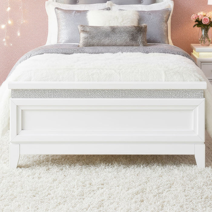 Reflections - Twin Panel Footboard - Pearl White