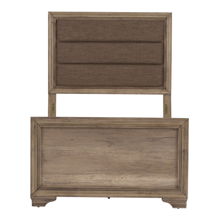 Sun Valley - Twin Upholstered Headboard & Footboard - Light Brown
