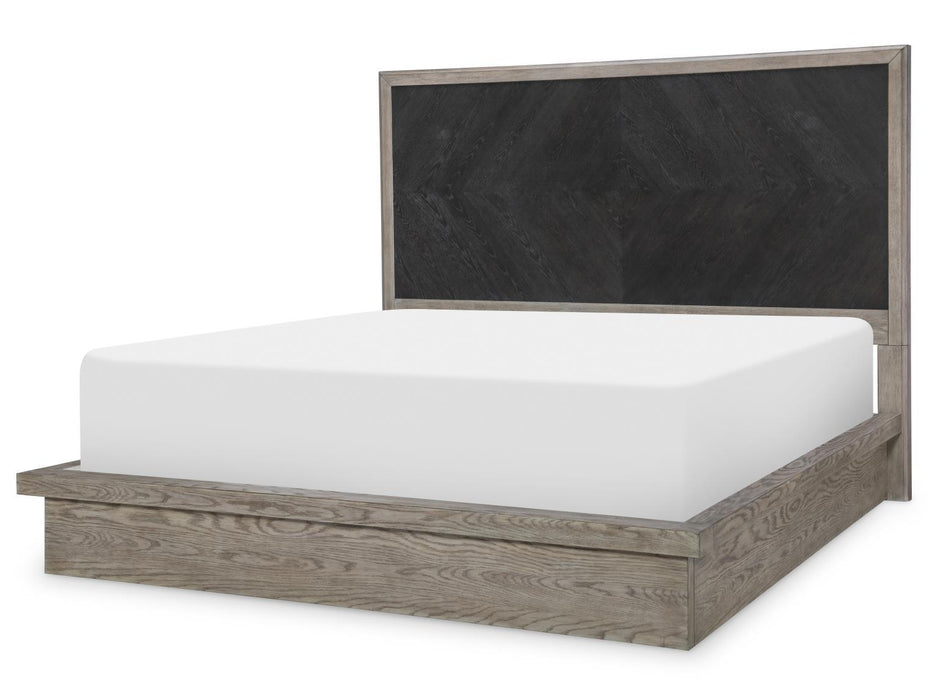 Halifax - Panel Headboard Queen - Flax And Java