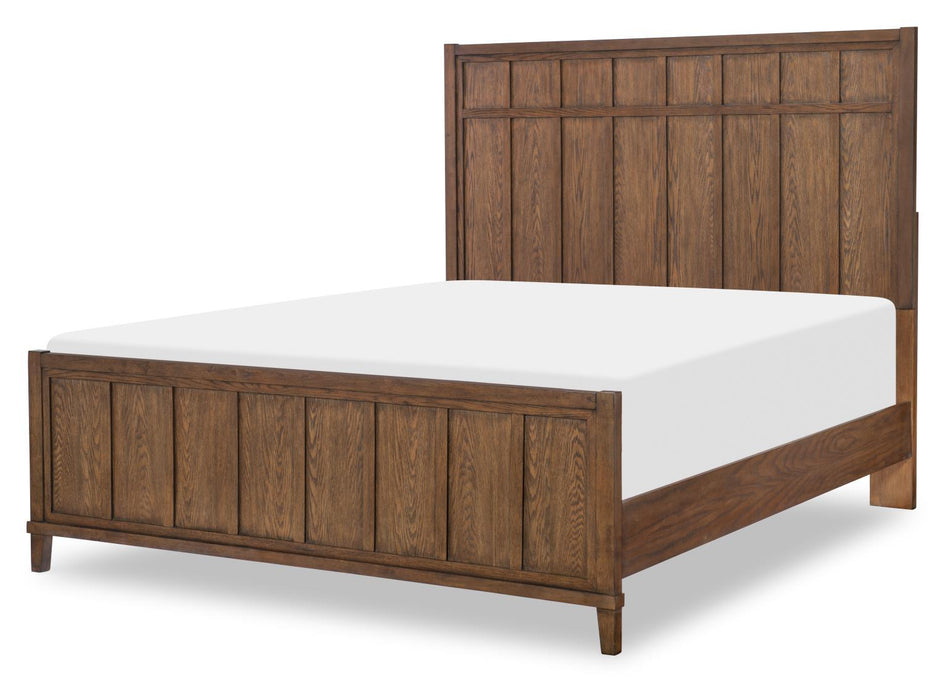 Horizons - Queen Panel Headboard - Dark Amber