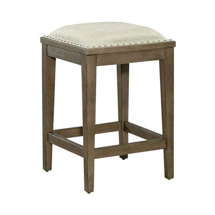 Americana Farmhouse - Upholstered Console Stool - Dusty Taupe