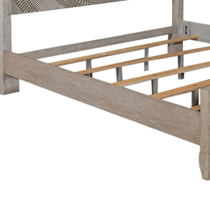 Belmar - Panel Bed Rails - Washed Taupe