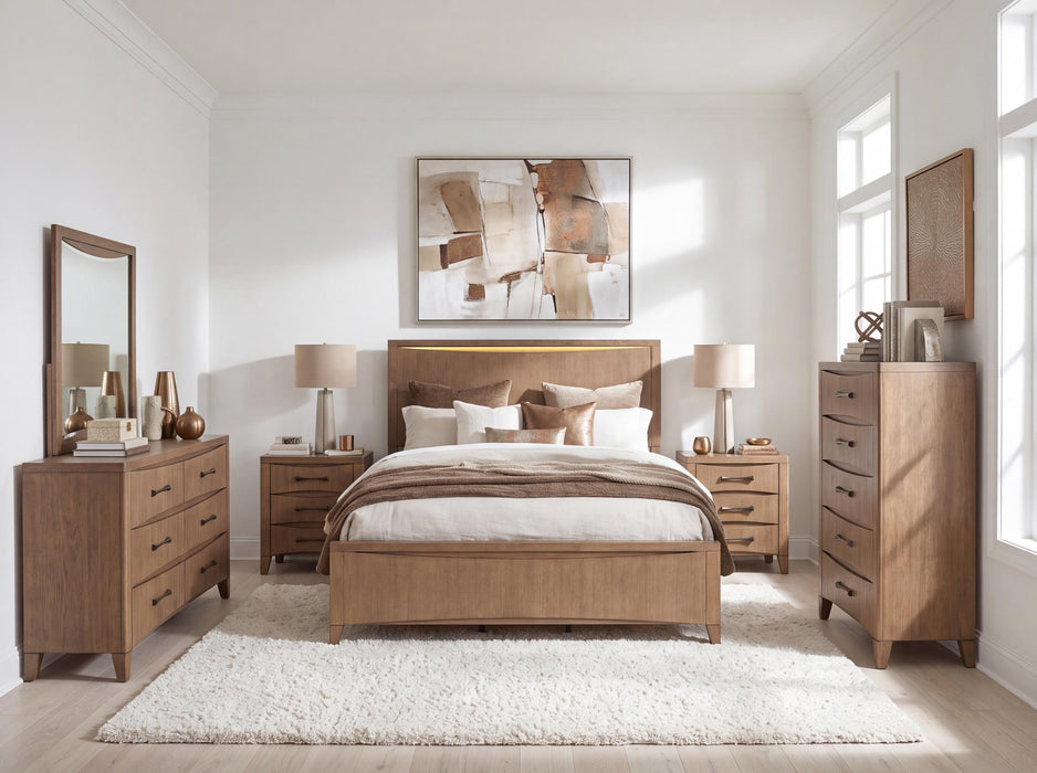 Horizons - Nightstand (3 Drawers) - Tweed