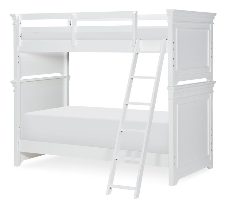 Canterbury 2.0 - Bunk Headboard And Footboard Twin Over Twin - Natural White