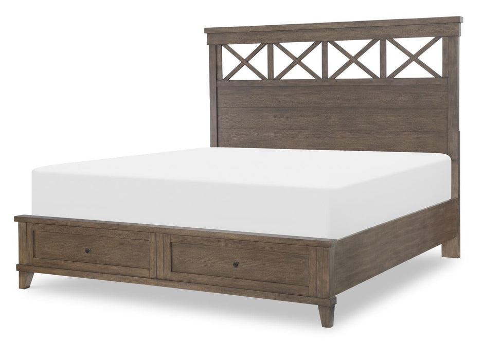 XXX's And OOO's - King Storage Footboard - Cocoa