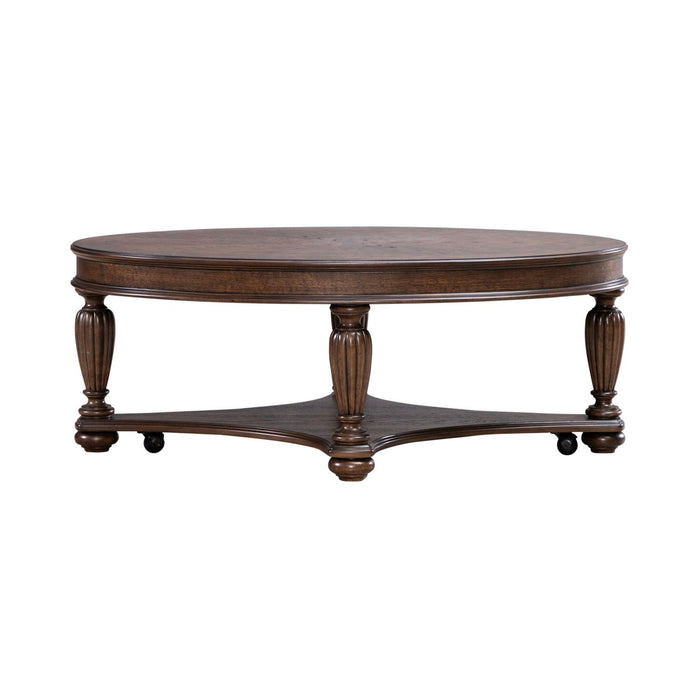 Allington - Oval Cocktail Table - Brown