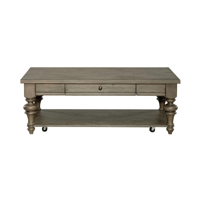 Americana Farmhouse - Rectangular Cocktail Table - Dusty Taupe