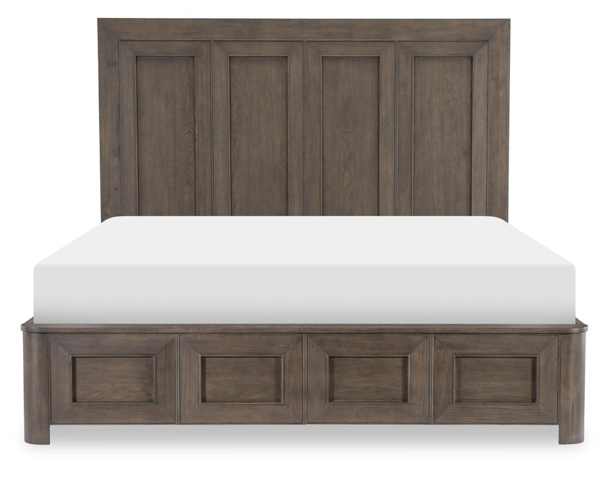 Lancia - King / California King Panel Headboard - Charred Oak