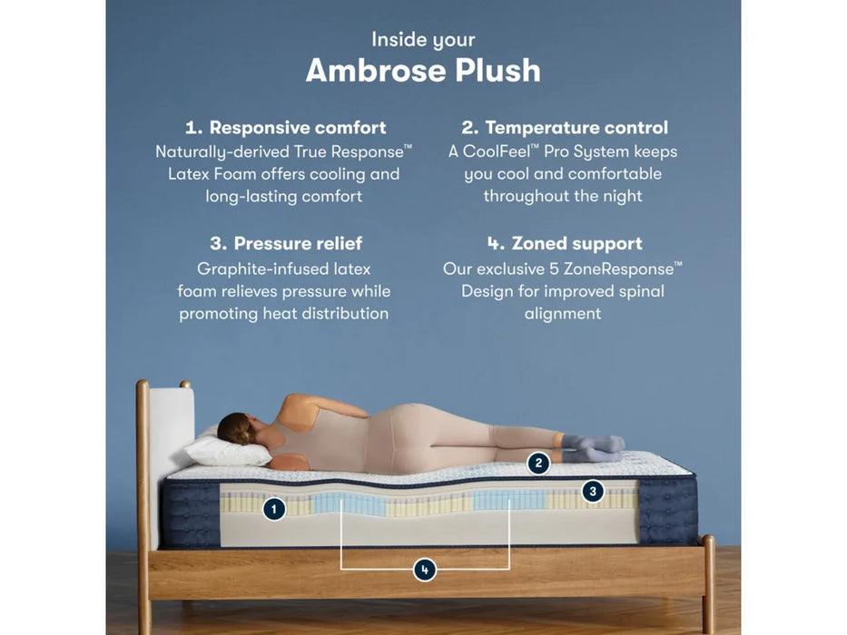 iComfortPro Ambrose Plush 13" Mattress by Serta