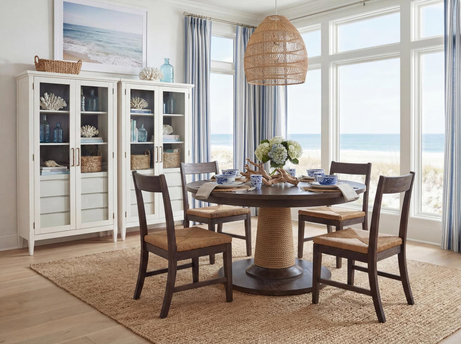 Reflections - Round Dining Table Top - Dark Roast