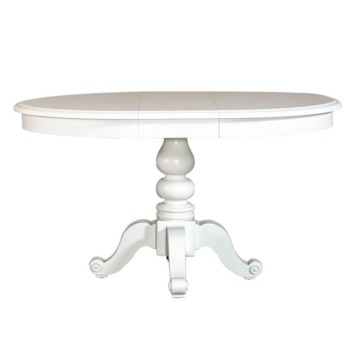 Summer House - Round Pedestal Table Base - Oyster White