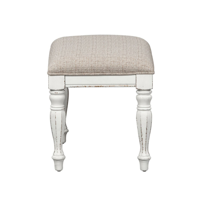 Magnolia Manor - Accent Bench - White