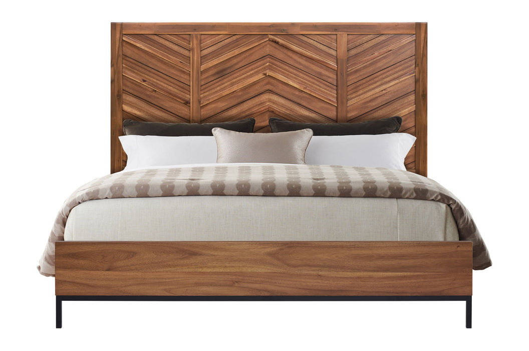 Astoria - Queen Footboard - Natural Herringbone