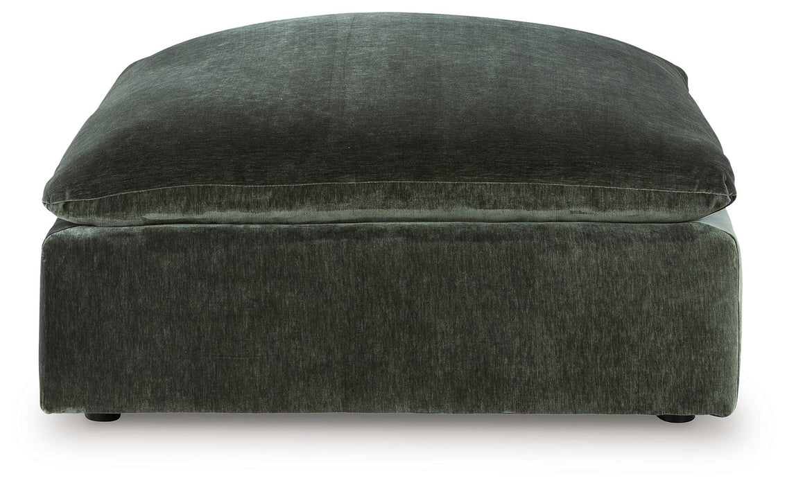 Carriage View - Jade - Oversized Accent Ottoman