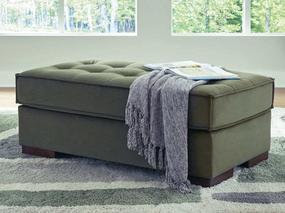 Caspian-Town - Olive - Oversized Accent Ottoman