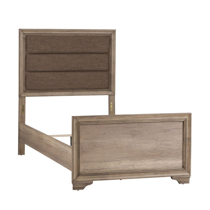 Sun Valley - Full Upholstered Headboard & Footboard - Light Brown