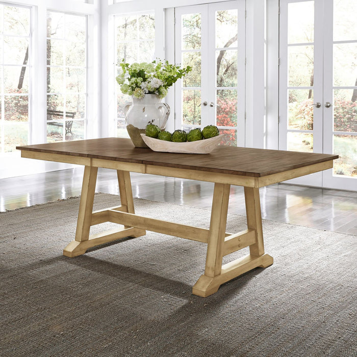 Lindsey Farm - Trestle Table Top - Natural & Brown