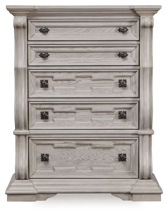 Bruchandi - Antique White - Five Drawer Chest