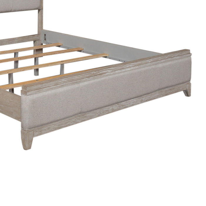 Belmar - King Upholstered Panel Footboard - Washed Taupe