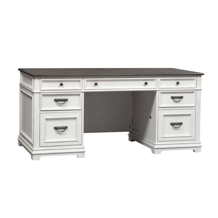 Allyson Park - Jr Executive Desk Base - White