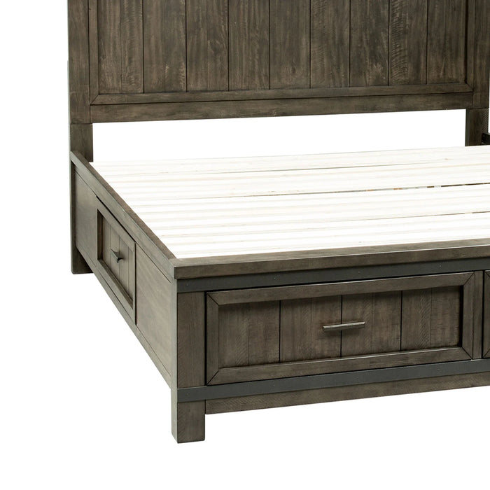 Thornwood Hills - One Sided Storage Rail - Dark Brown