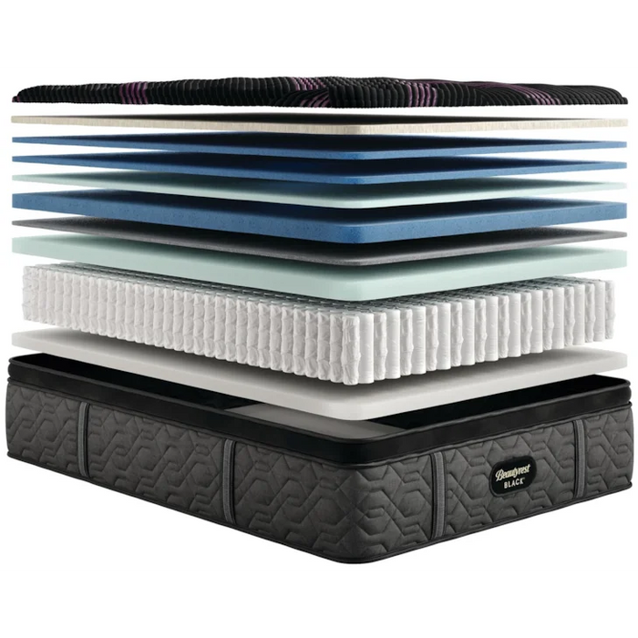 Black Series Two 16.25" Plush Pillow Top Mattress by Beautyrest