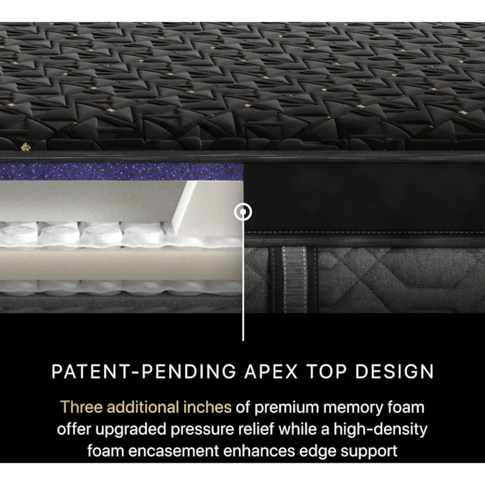 Black Series Four 16" Hybrid Firm Apex Pillow Top Mattress by Beautyrest