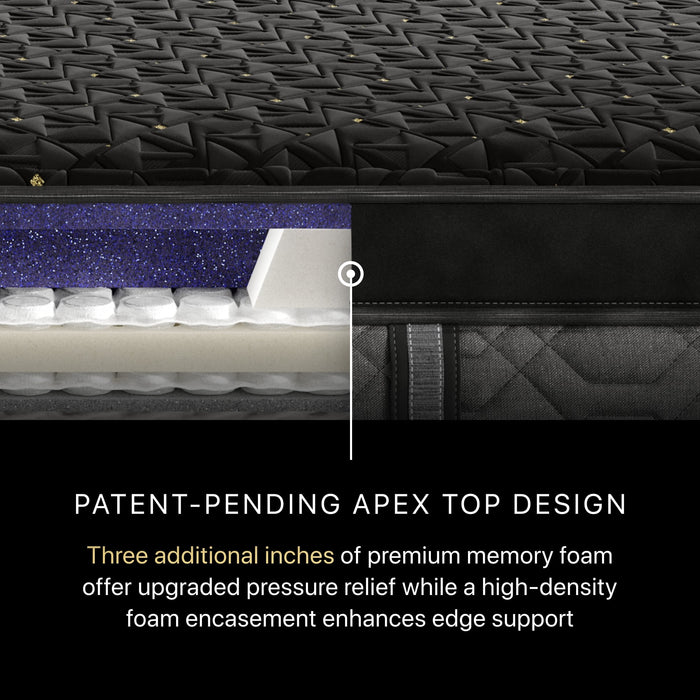Black Series Four 16" Hybrid Plush Apex Pillow Top Mattress by Beautyrest