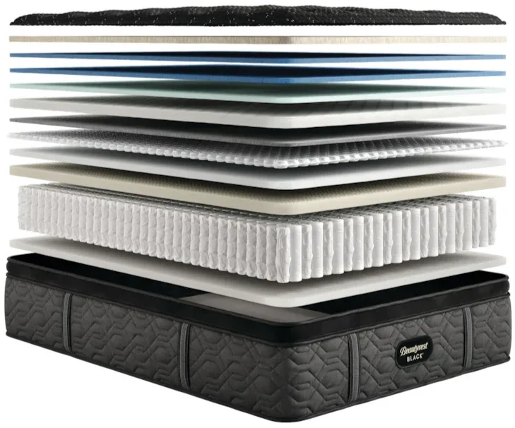 Black Series Three 16.25" Medium Pillow Top Mattress by Beautyrest