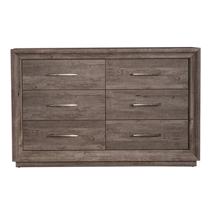 Horizons - 6 Drawer Dresser - Gray