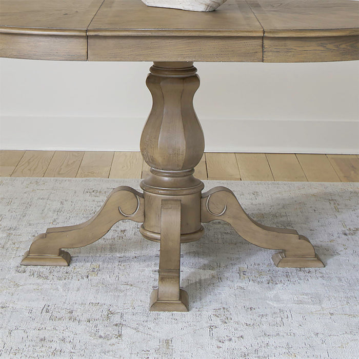 Magnolia Manor - Pedestal Table Base - Weathered Bisque
