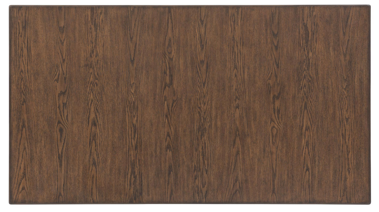 Langley - Complete Counter Height Table With Wine Storage - Fawn