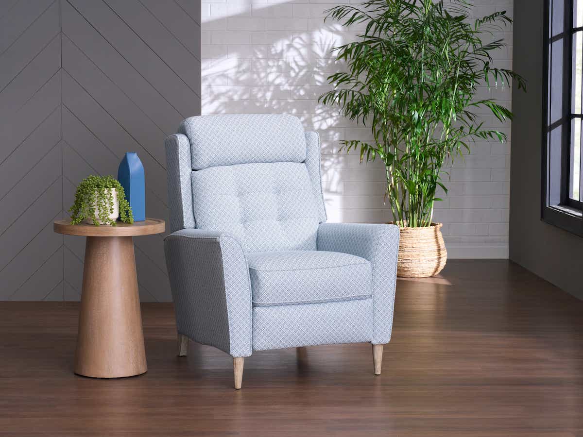 La-Z-Boy Brentwood high leg reclining chair, lifestyle detail