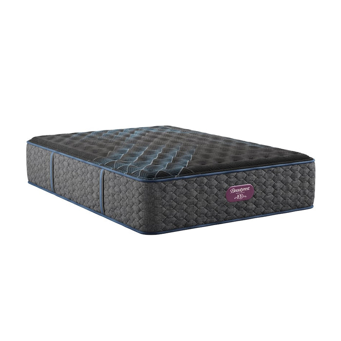 Angled view of Worldclass Medium Apex Mattress by Beautyrest | Contouring memory foam and 1000 Series Pocketed Coil support