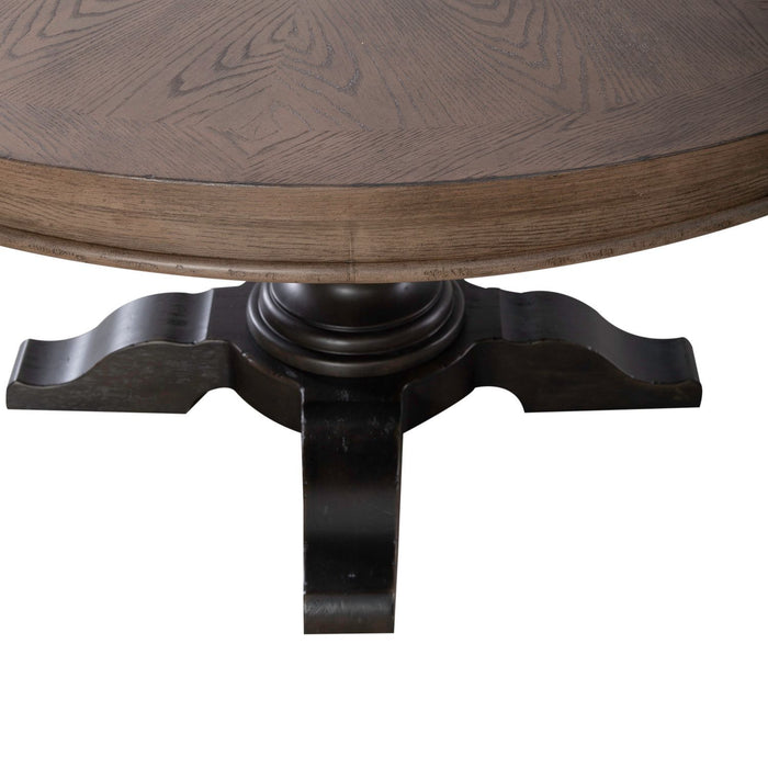 Americana Farmhouse - Single Pedestal Table Base - Black