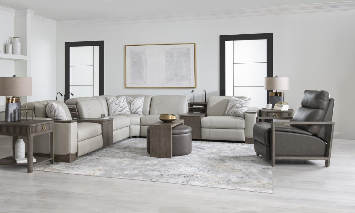 Luna Ravello - Wood Bookcase Console - Miramar Mink